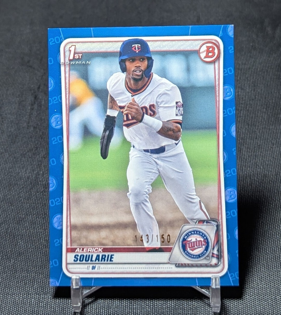 Alerick Soularie 1st Blue /150 Rookie 2020 Bowman Draft #BD-94 Minnesota Twins