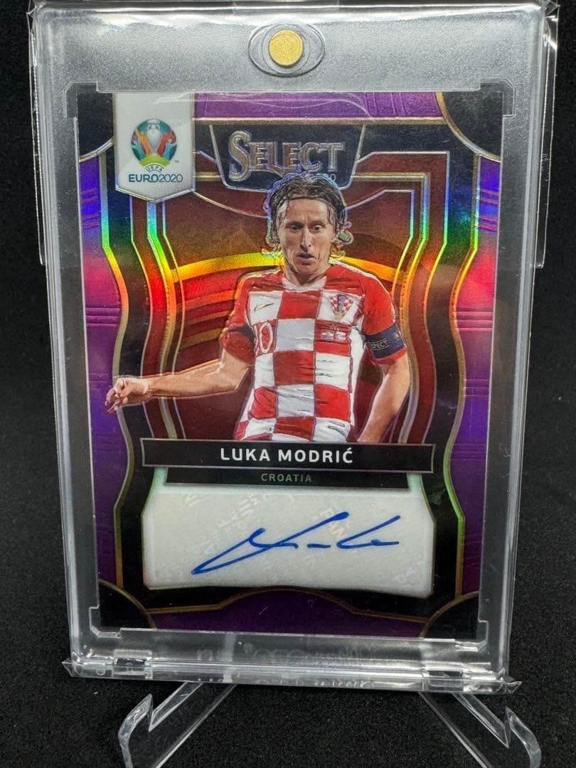 PANINI Luka Modric Autograph Card Select Series 75 Croatia Euro 2020 Pre-Owned