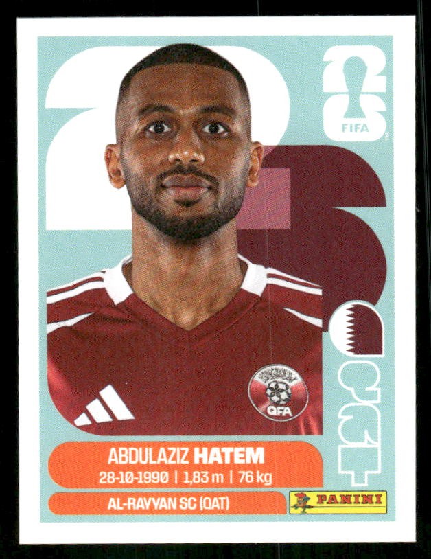 2026 Panini FIFA World Cup Stickers #QAT15 Abdulaziz Hatem