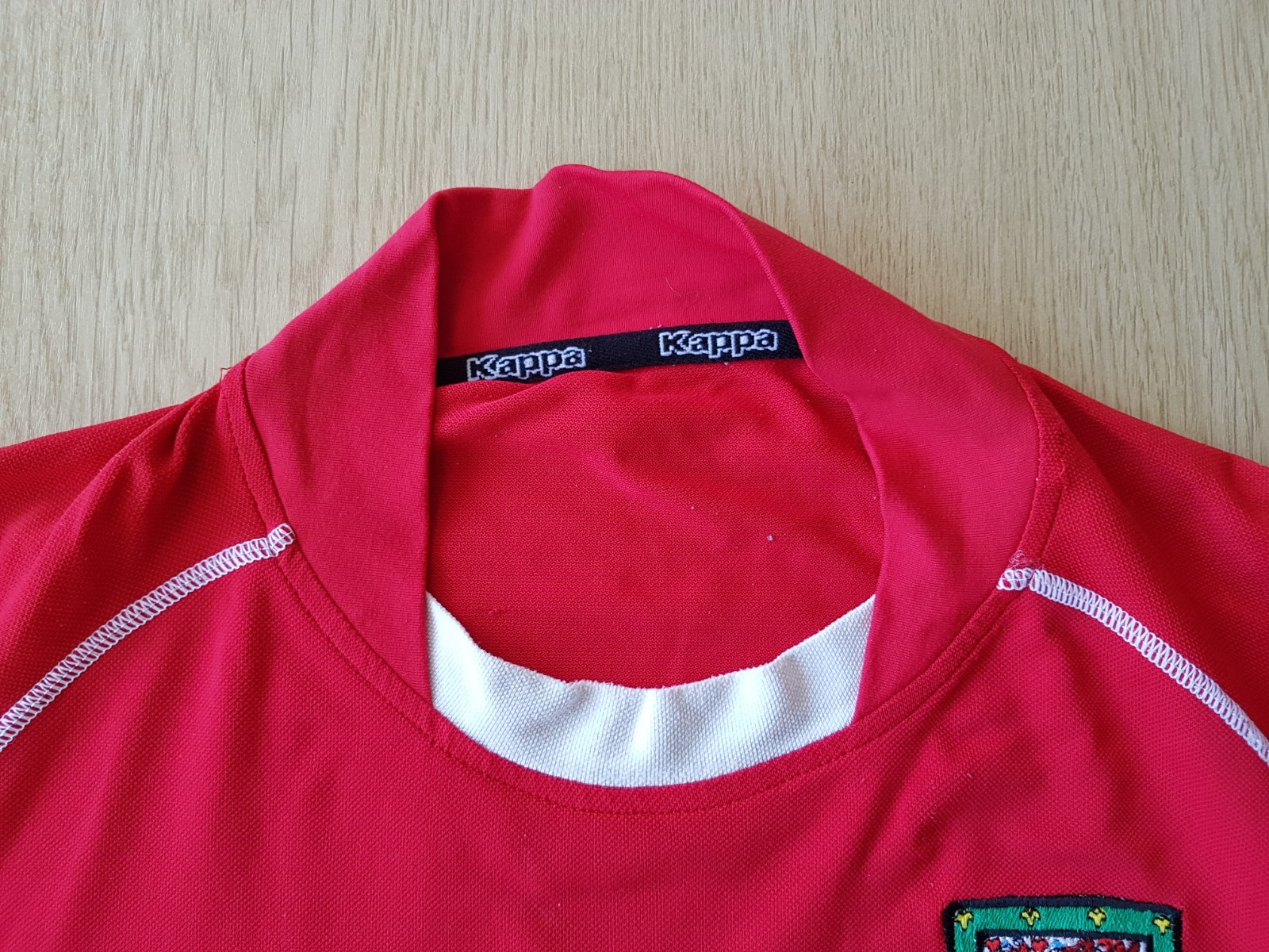 Wales Home Shirt 2002. Large. Original Kappa. Red Adults Football Top Only L.