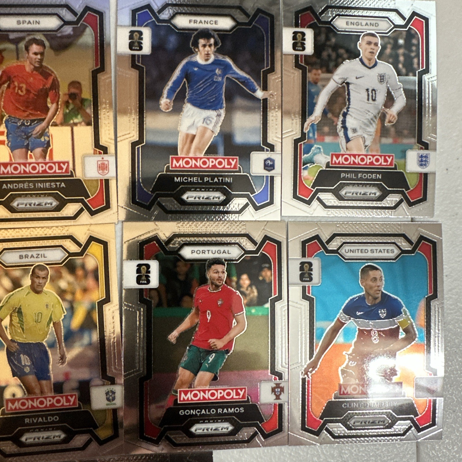 Monopoly Prizm Fifa 2026 Trading Card Lot of 12💥💫