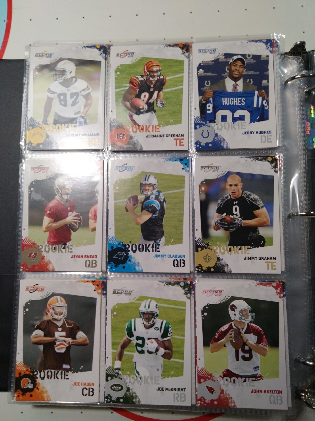 2010 SCORE Football Complete Set Binder Rob Gronkowski RC Dez Bryant A. Brown