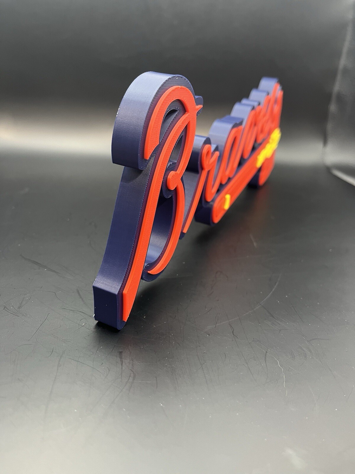 Atlanta Braves Logo Sign Display | 3D Wall Desk Shelf Art 12 inch