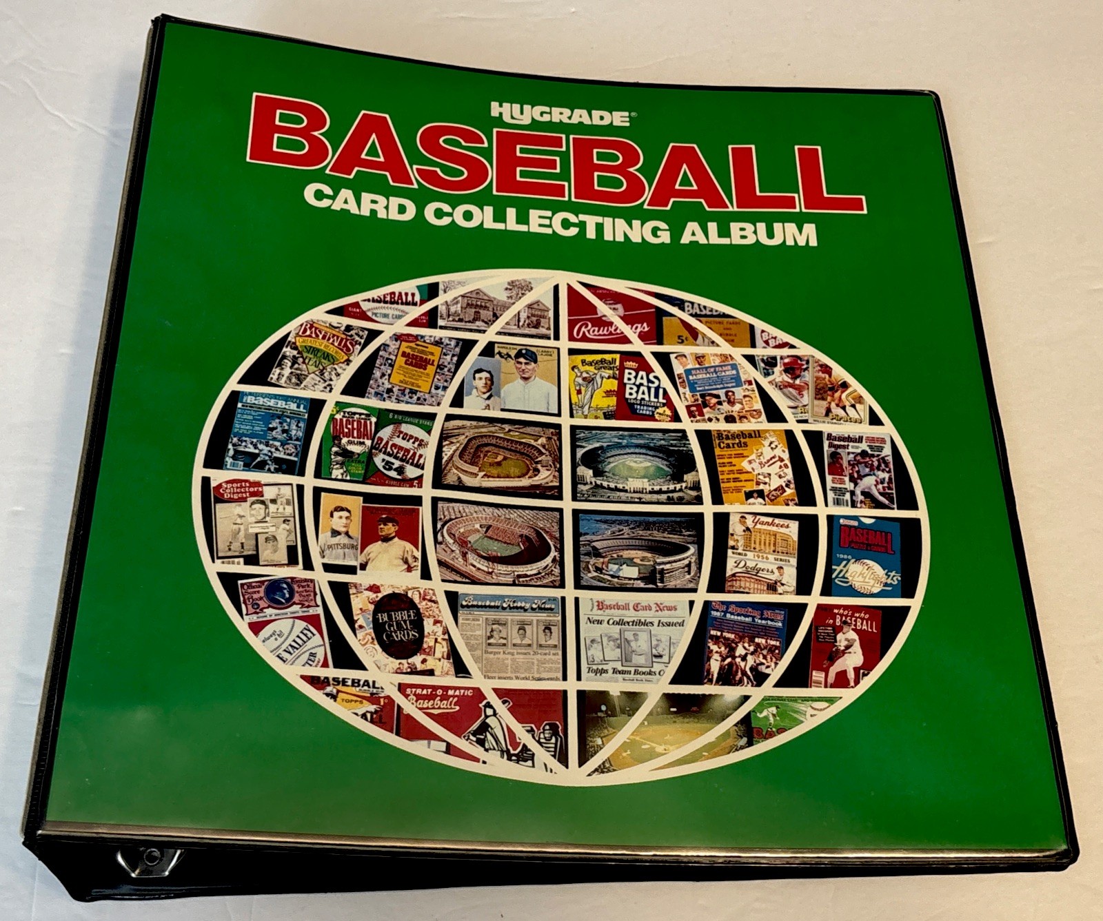 Vintage 1980’s HYGRADE Baseball Card Collecting Binder/Album-Green EUC