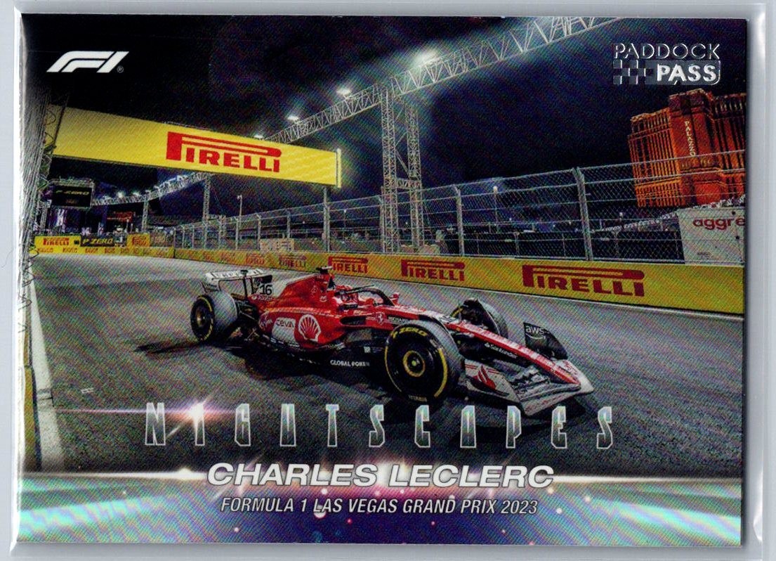 2024 Topps Paddock Pass Formula 1 Charles Leclerc Nightscapes #NS-3