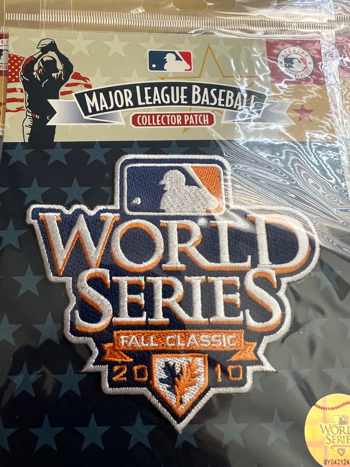 2010 MLB World Series Logo Jersey Sleeve Collector Patch Fall Classic NEW SEALED