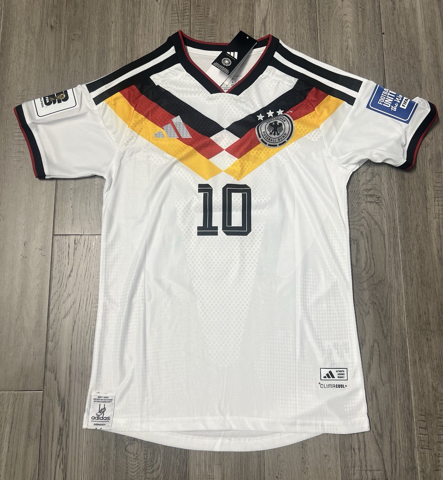 Adidas Germany 2026 Home Jersey #10 Short Sleeve Player Version Large