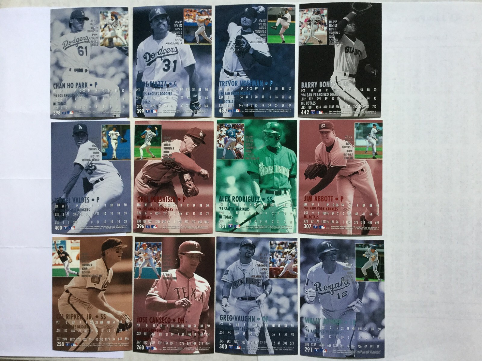 95 Fleer Ultra Baseball Cards – Pick From List (251 – 450) – VG