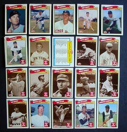 1989 Swell Baseball Greats Complete 135 card Set Ruth Cobb
