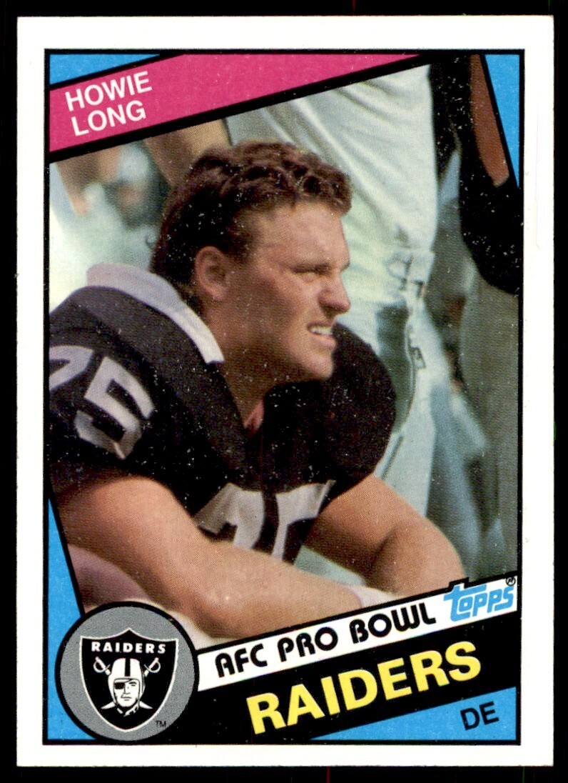 1984 Topps #111 Howie Long HOF ROOKIE Oakland Raiders / Villanova