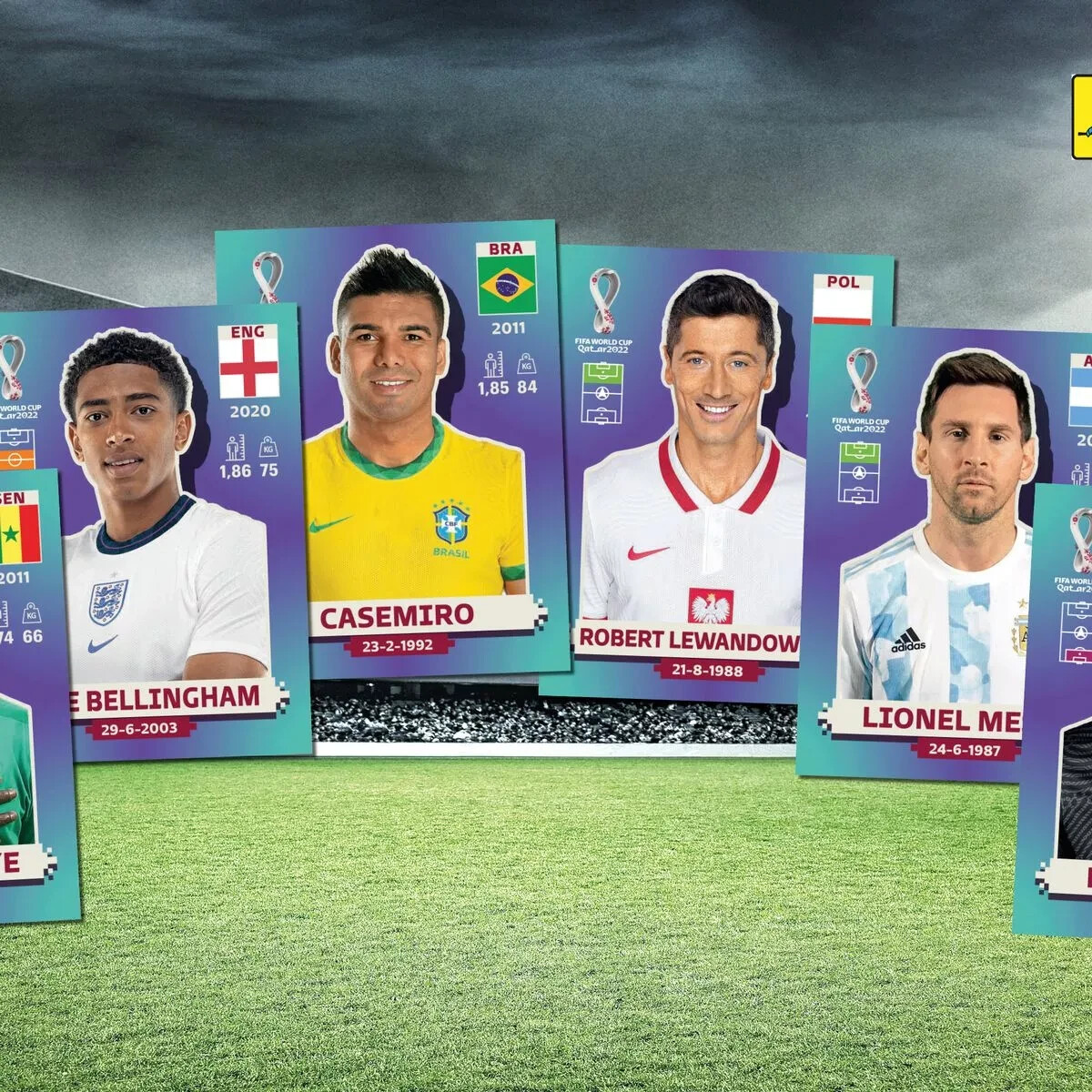 PANINI FIFA World Cup Qatar 2022 Stickers. PICK UP 6 STICKERS