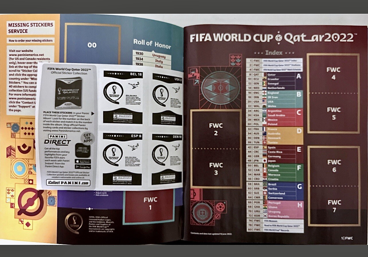 FIFA WORLD CUP 2022, SAME DAY SHIPPING “OFFICIAL COLLECTION SOFT COVER ALBUM”