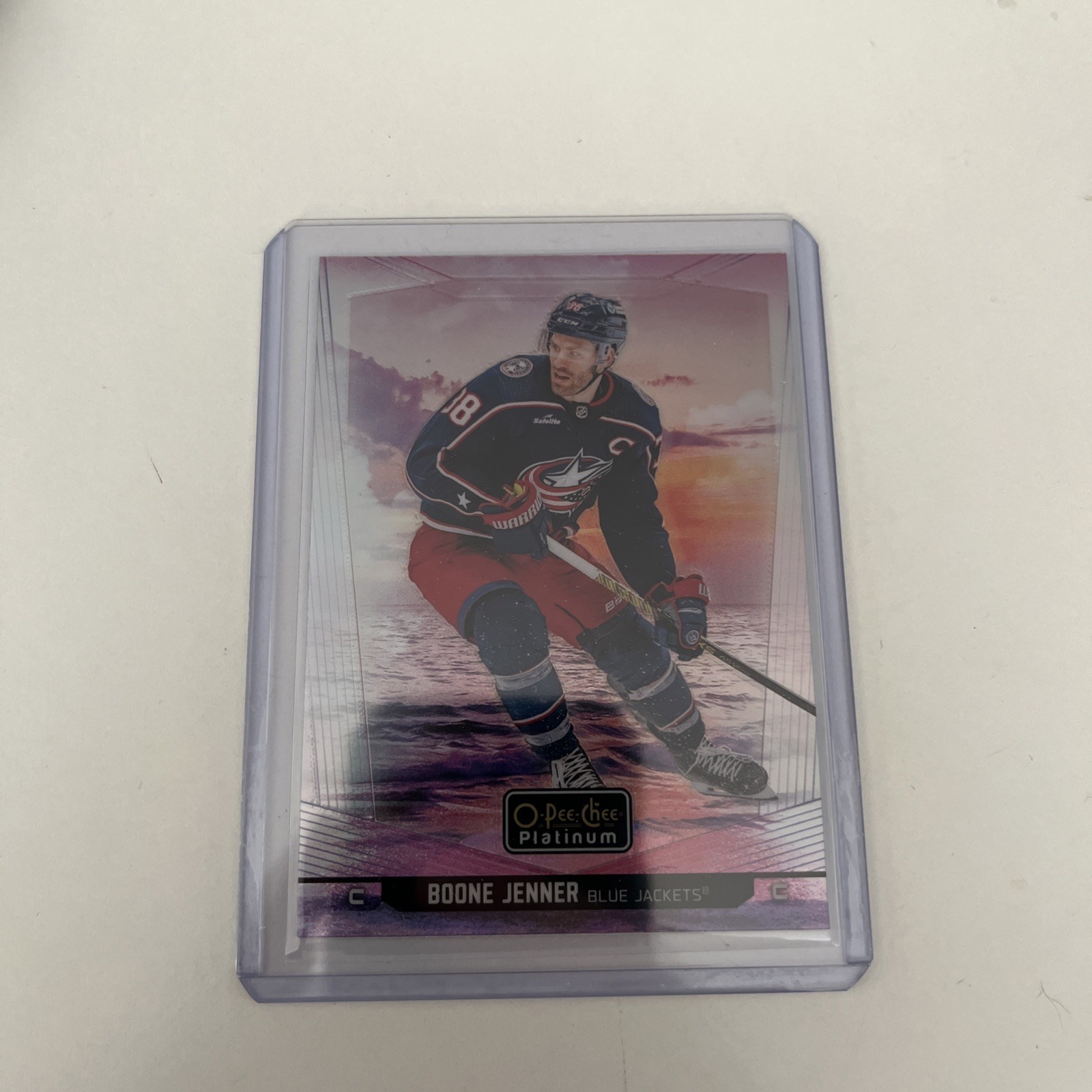 2024-25 OPC Platinum Sunset #3 Boone Jenner – Columbus Blue Jackets