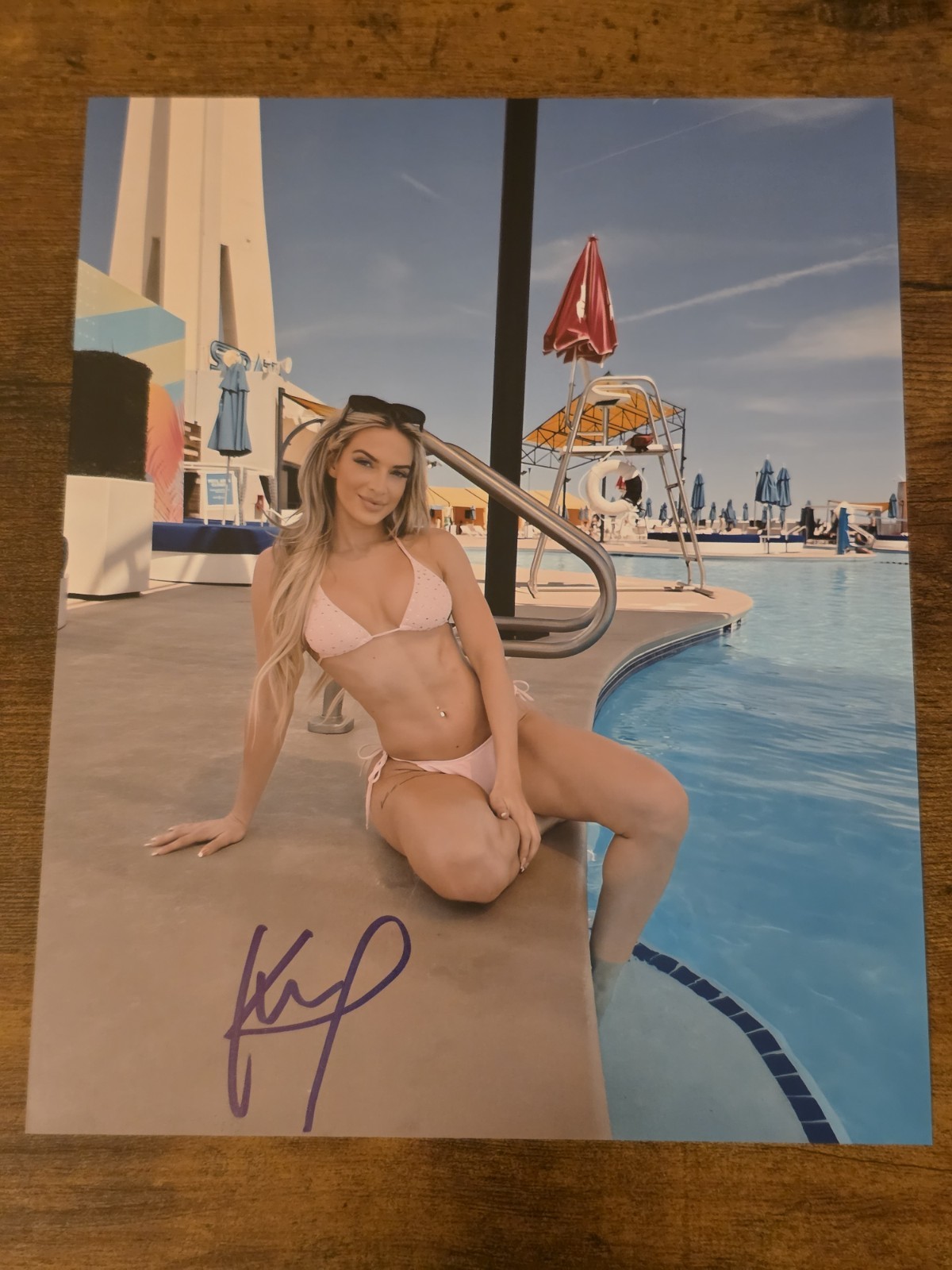 NXT WWE KARMEN PETROVIC SIGNED 8×10 Autograph Photo Wrestling Model