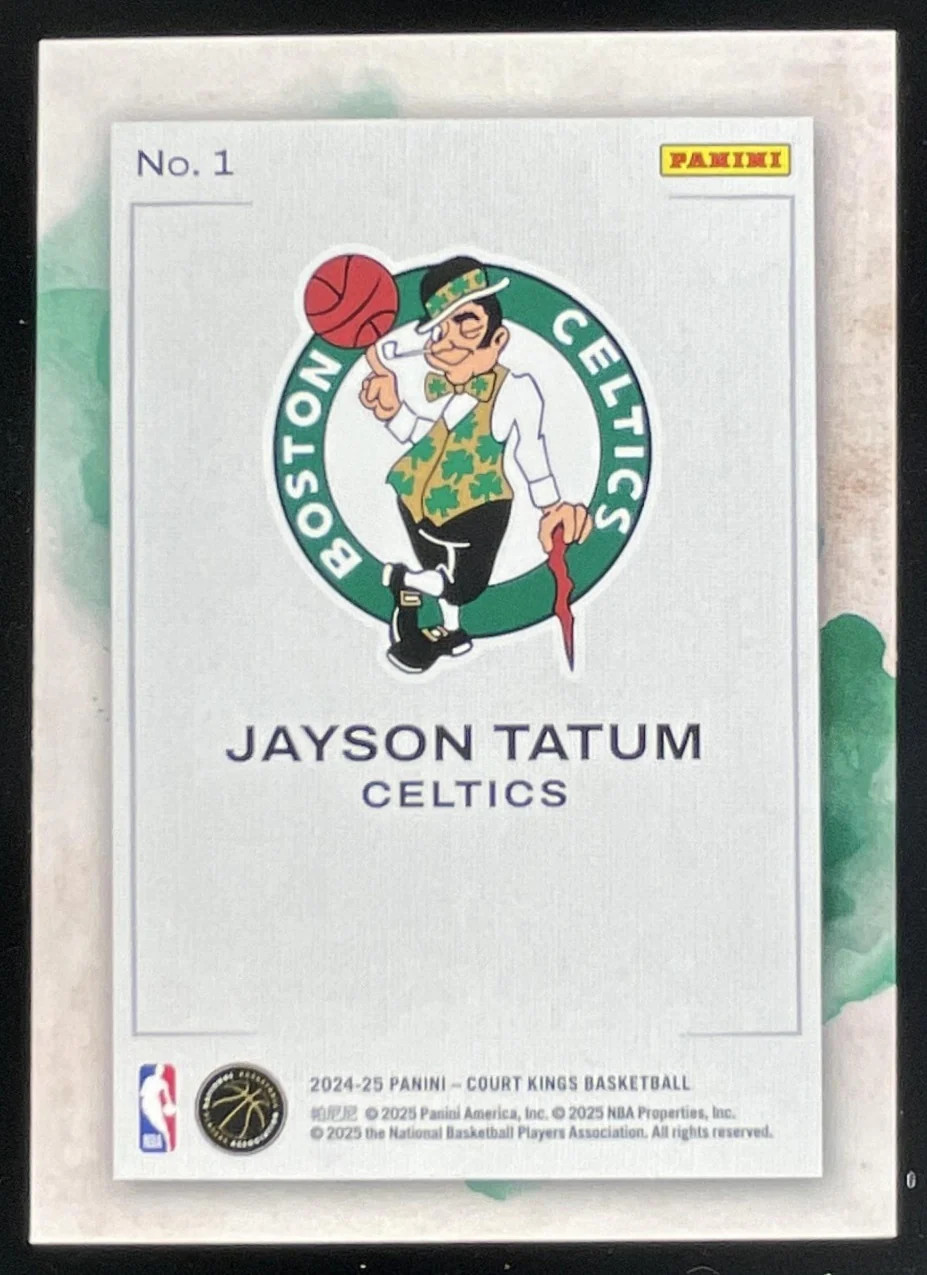 2024-25 Panini Court Kings Water Color #1 Jayson Tatum