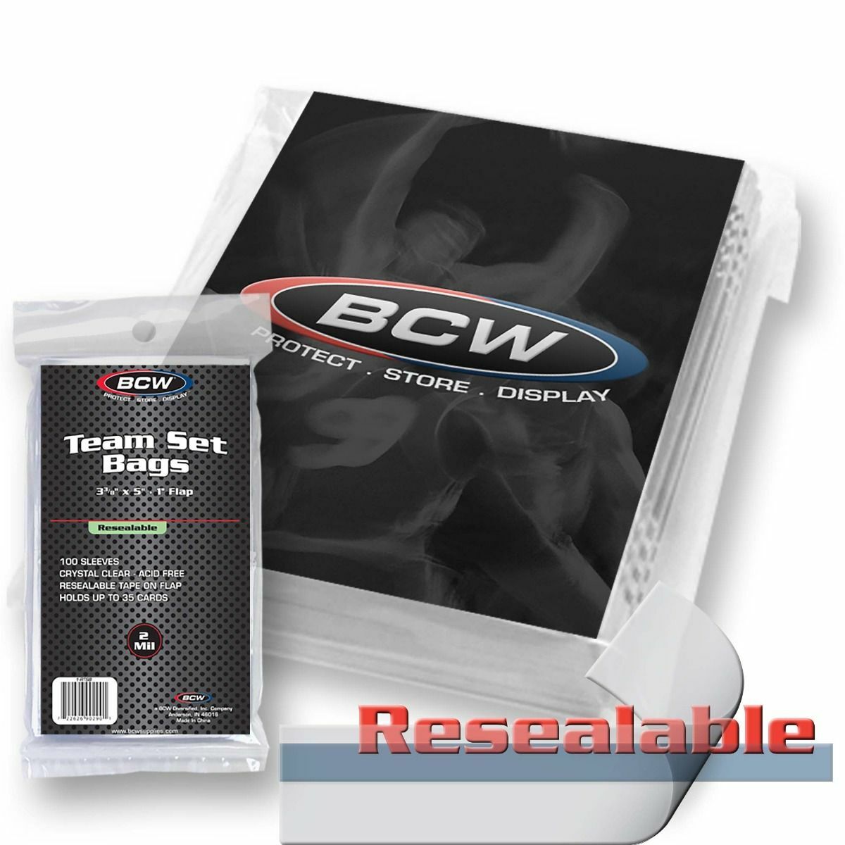 YOU PICK! BCW Top Loaders 35 59 79 108 138 168 197 pt Sleeves Team Bags 55 75