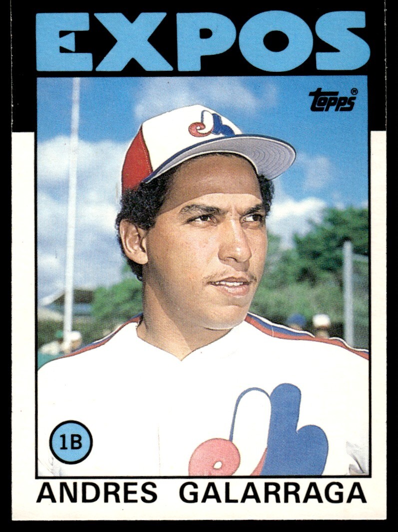 1986 Topps Traded Andres Galarraga Rookie #40T