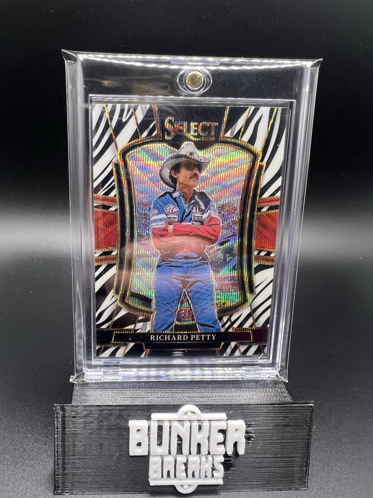 2026 Panini Select Racing #241 Richard Petty Trackside Zebra Prizm Case Hit SSP
