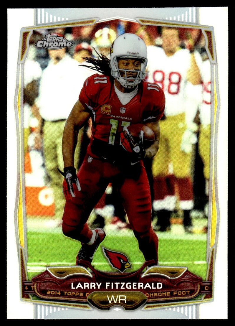 2014 Topps Chrome Refractor Larry Fitzgerald #76