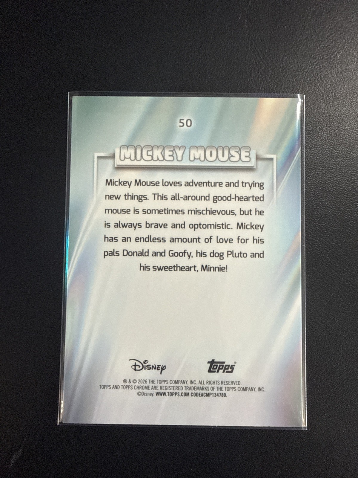 2026 Topps Chrome Disney Mickey Mouse #50