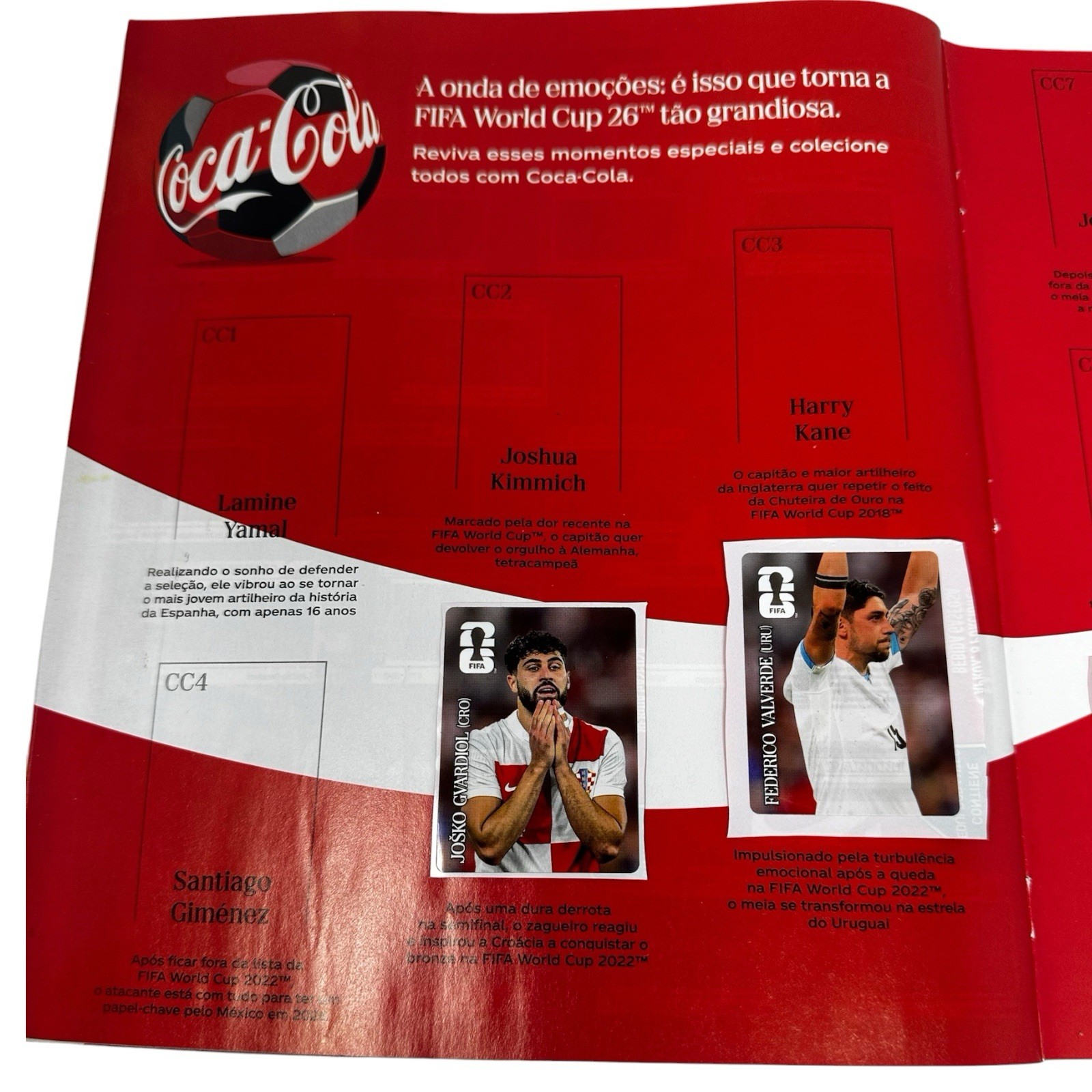Panini FIFA World Cup 2026 Coca-Cola Stickers LATIN AMERICA Exclusive Set