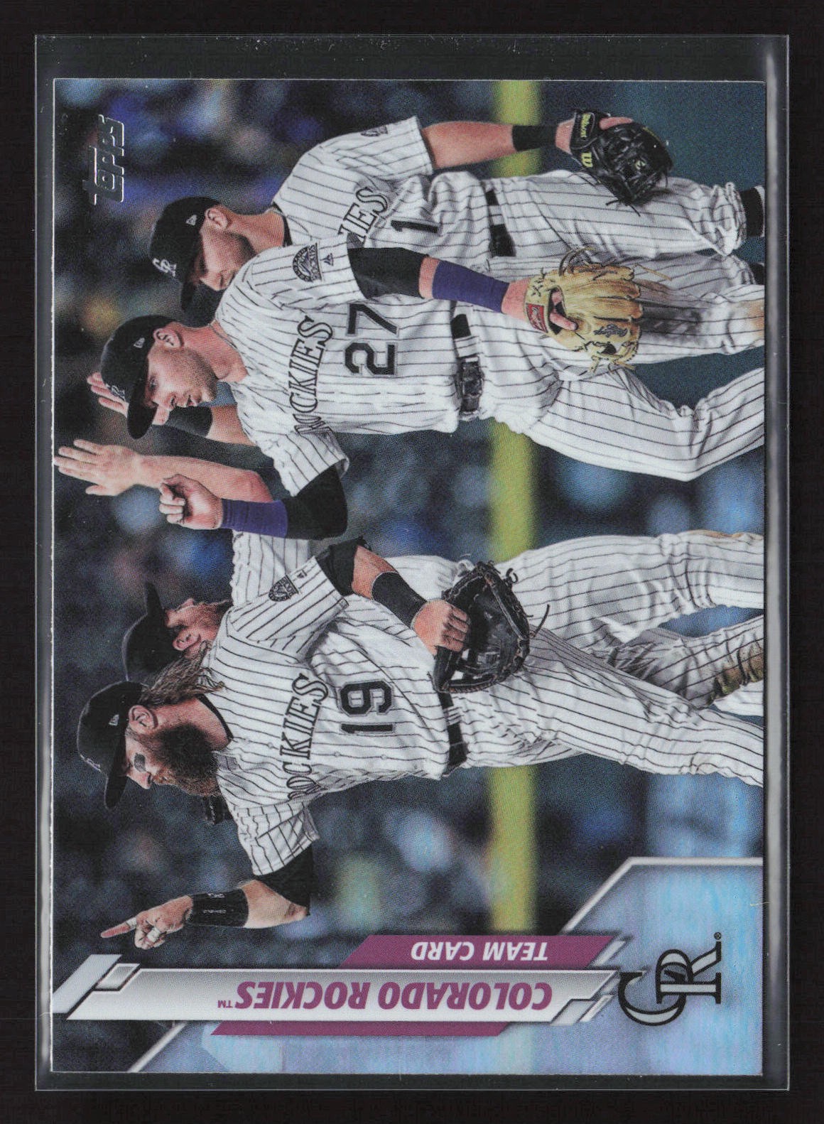 2020 Topps #417 Colorado Rockies Rainbow Foil A16