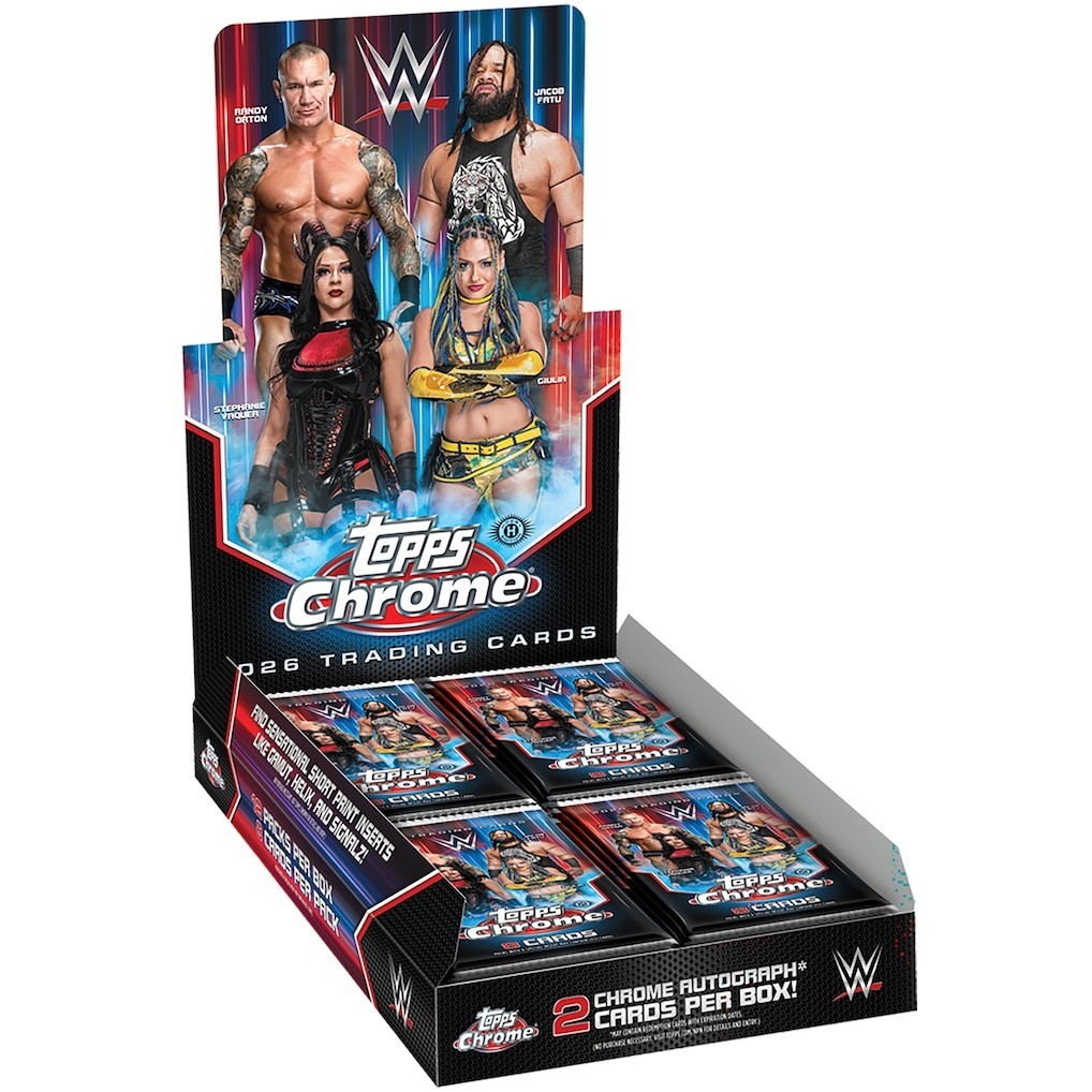2026 Topps Chrome WWE Hobby Box FACTORY SEALED