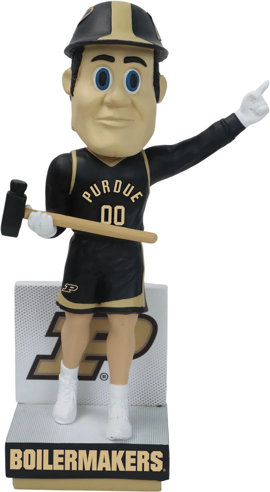 Purdue Pete Purdue Boilermakers Black Jersey Bobblehead NCAA College