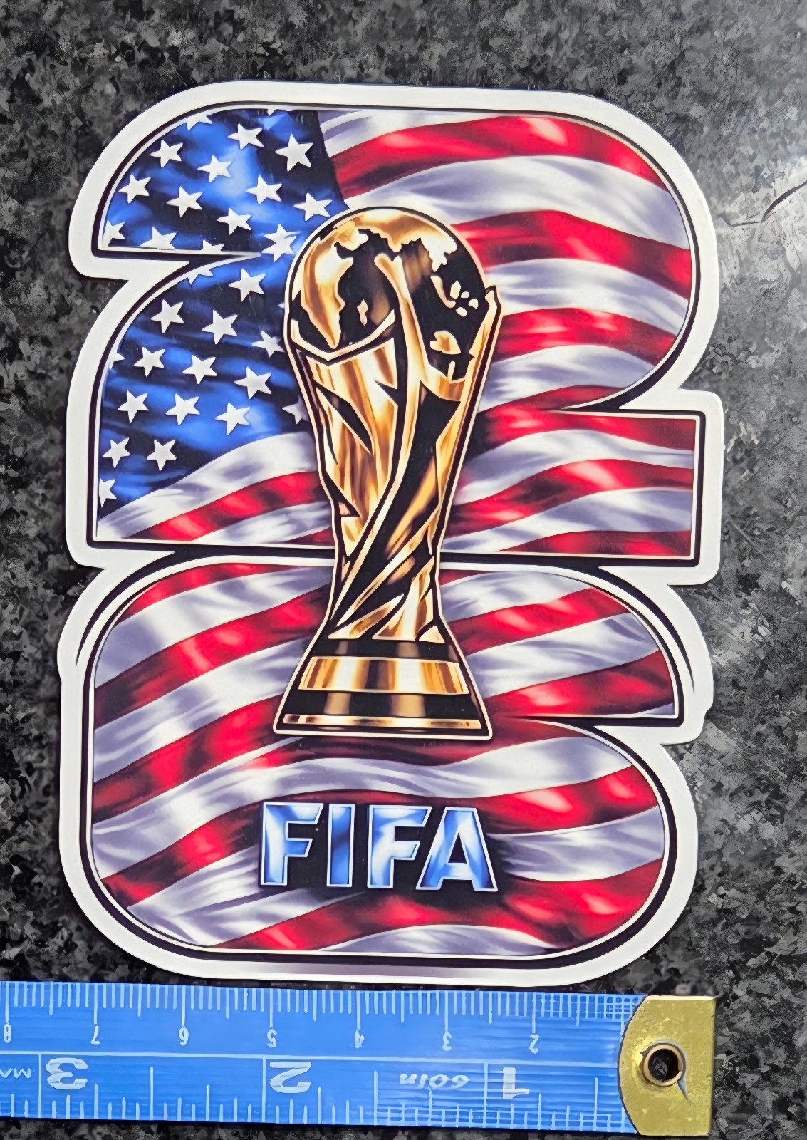 2026 FIFA World Cup USA United States Decal / Sticker Water Resistant Uv Laminat