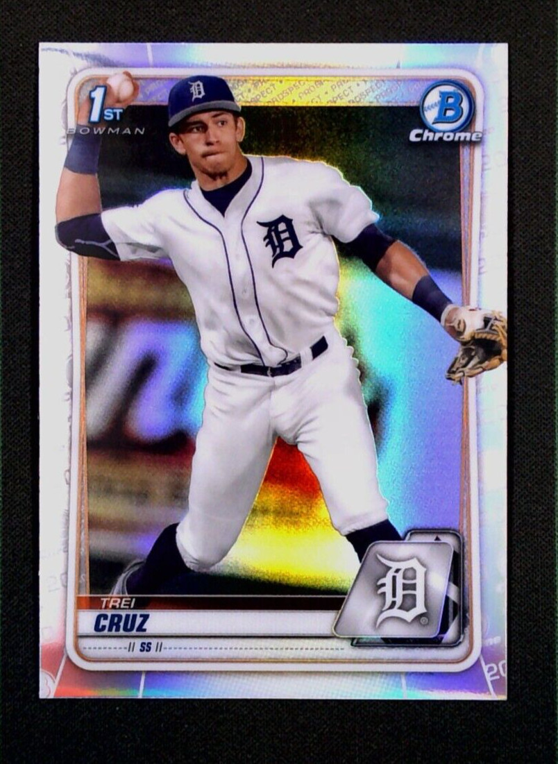 2020 1st Bowman Draft Chrome Refractor #BD-11 Trei Cruz – Detroit Tigers