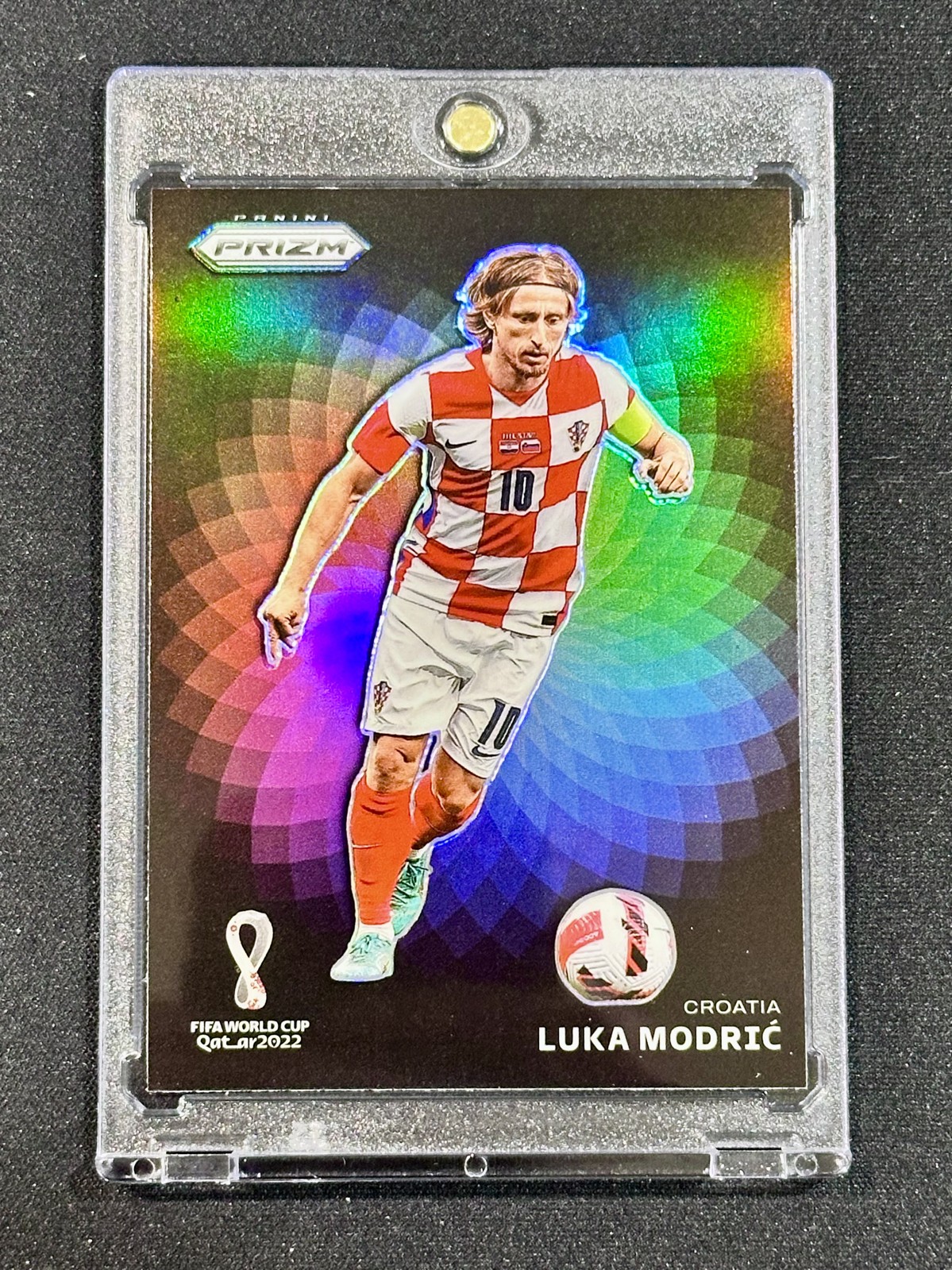 2022 Panini Prizm World Cup Qatar – Luka Modric Color Wheel Case Hit SSP