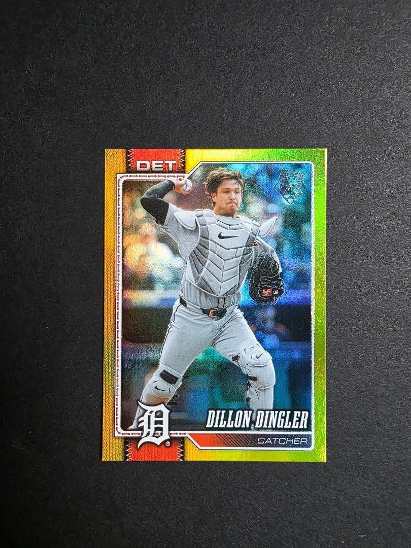 2026 Topps Series 2 – Dillon Dingler #351 Yellow Rainbow Foil /399 Tigers