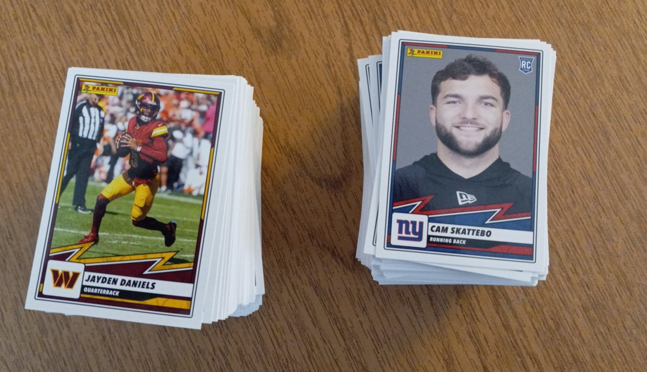 2025 Panini NFL Sticker INSERT BASE & PARALLEL Card Singles – Create Own Lot
