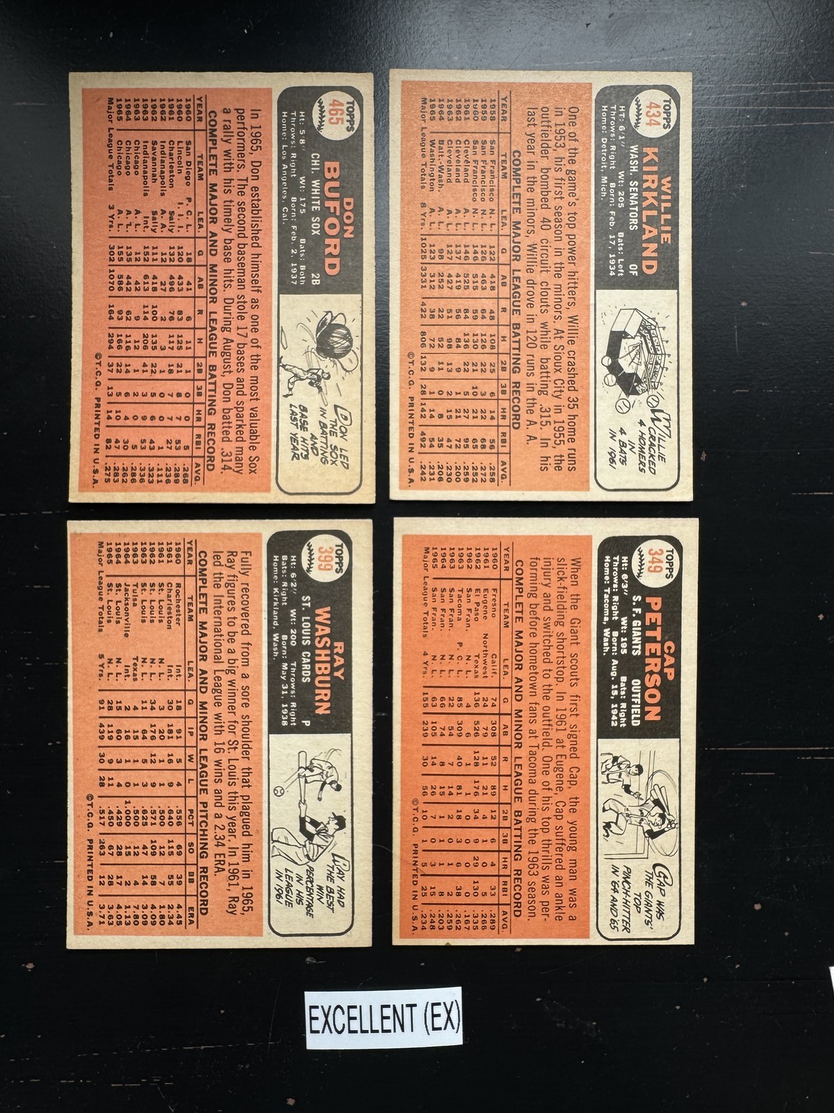 1966 Topps Baseball Cards 1-115 (P-NM) – You Pick – Complete Your Set