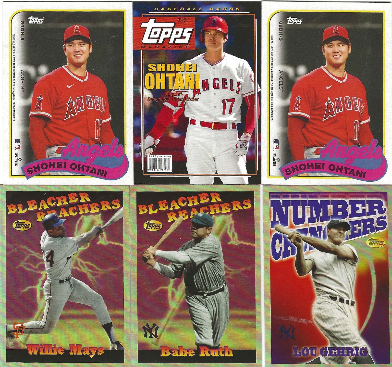 24 Assorted Topps Archives Inserts as shown -3 Ohtani’s