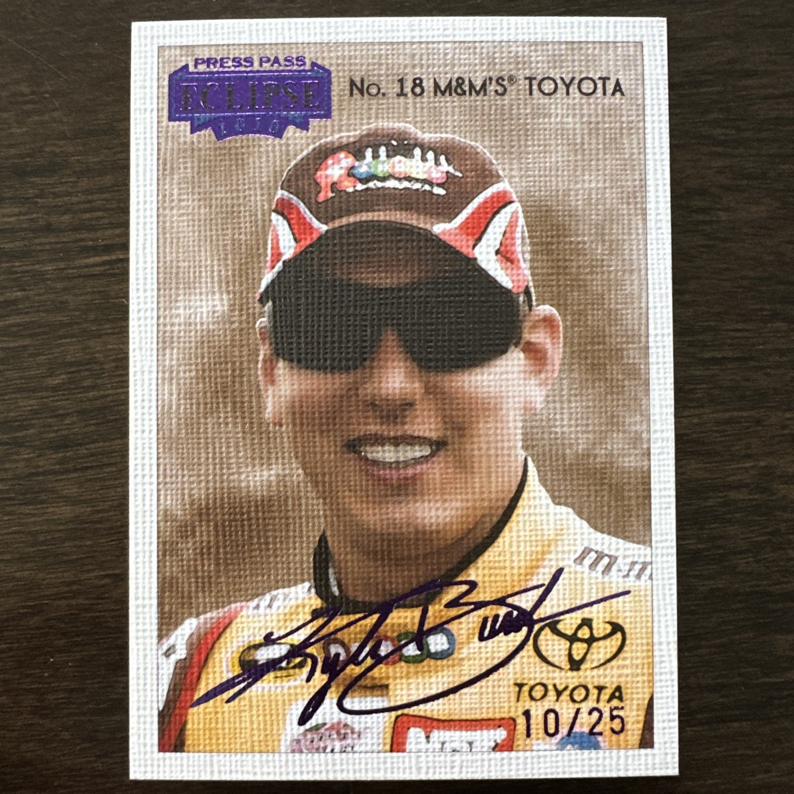 2010 Press Pass Eclipse #19 Kyle Busch 10/25 Purple Canvas