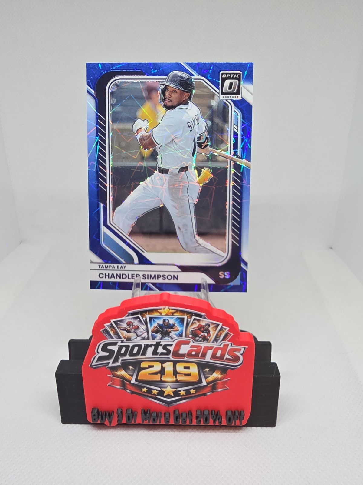 2026 Panini Donruss Chandler Simpson Blue Velocity #29 Tampa Bay Rays
