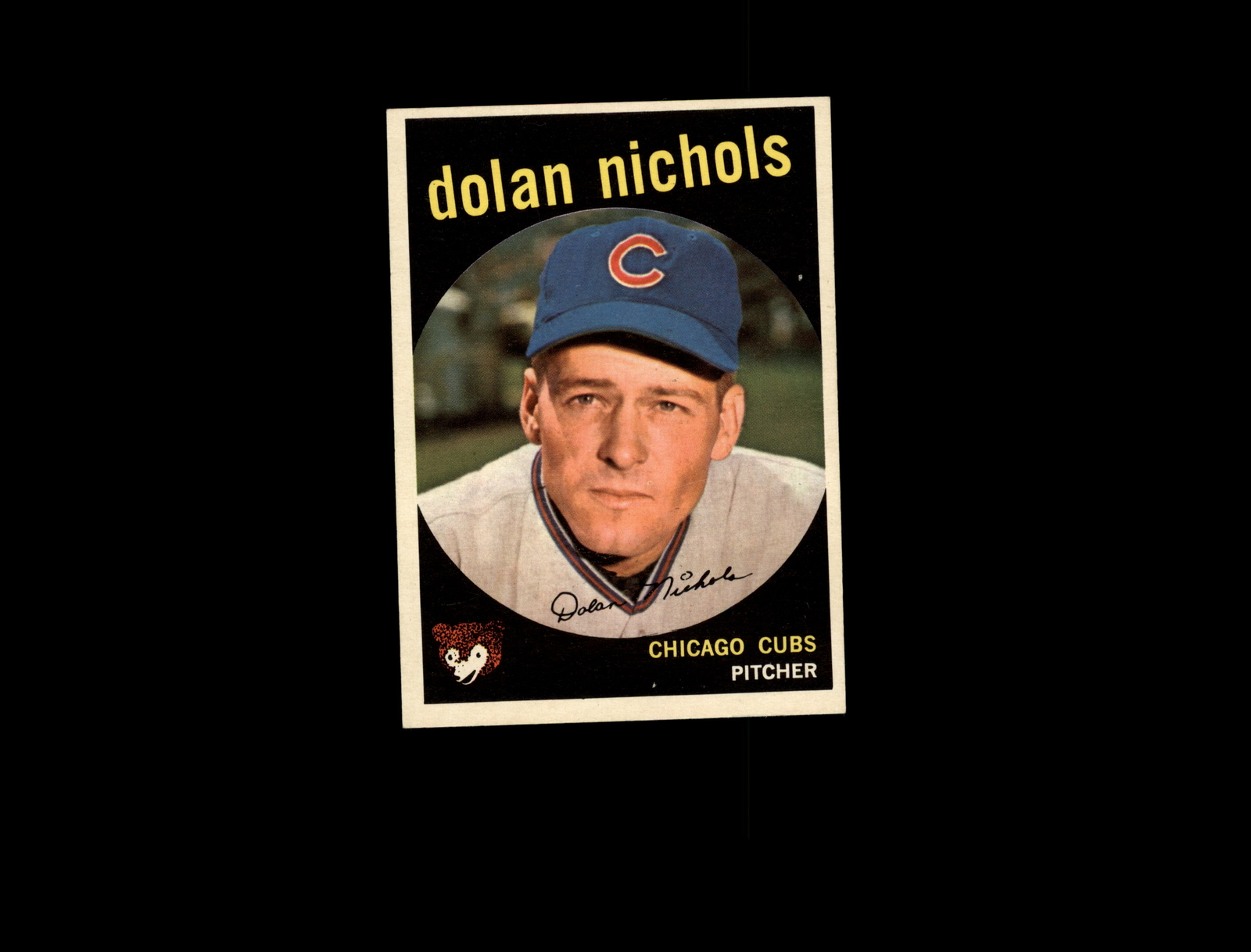 1959 Topps 362A Dolan Nichols RC with Option Line EX-MT #D1,187969