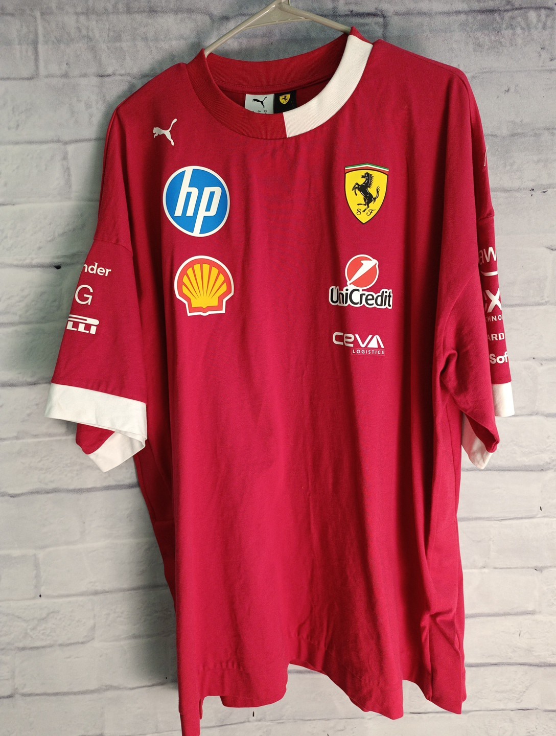 2025 Scuderia Ferrari F1 Mens Drivers Team Oversized T-shirt (XL)