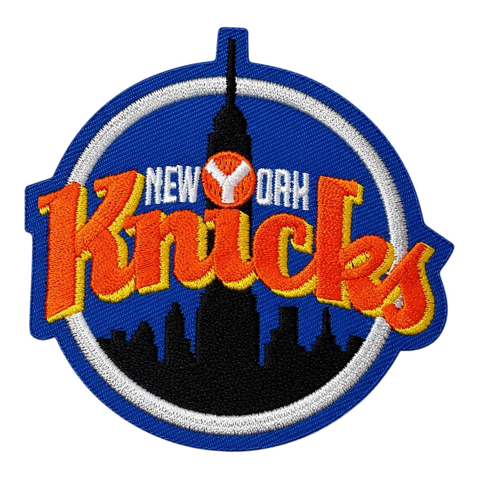 New York Knicks Vintage Style Patch. Embroidered. Iron On. 3″x3″
