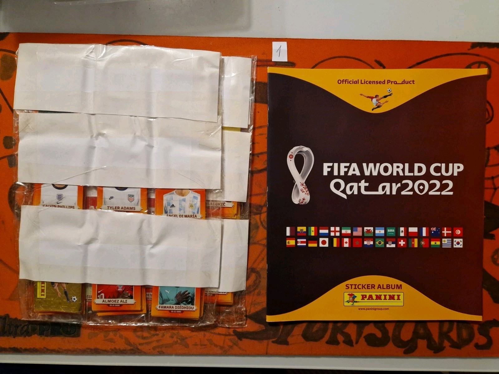 2022 Panini FIFA WC QATAR Album Stickers COMPLETE SET+EMPTY ALBUM 638 Stickers