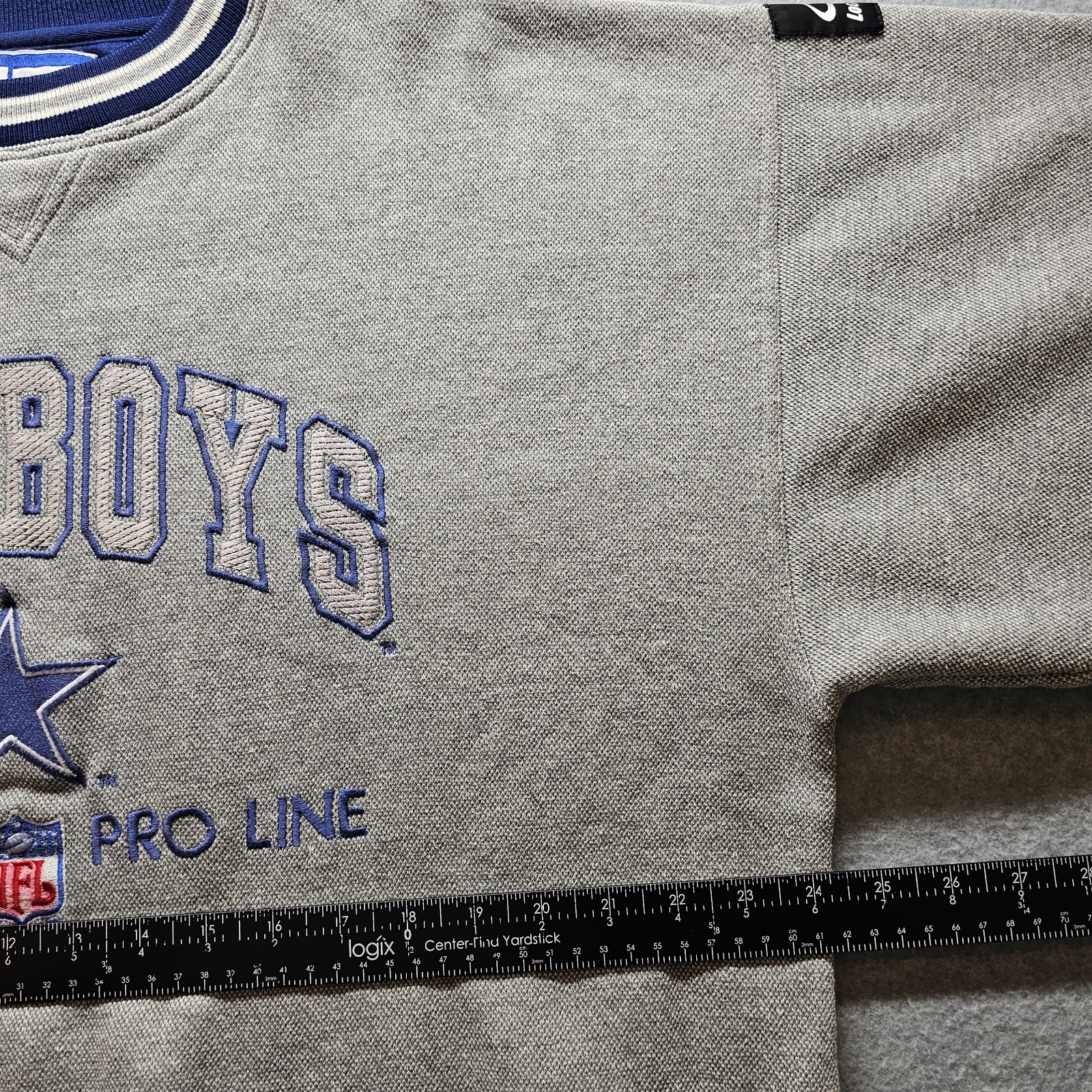 Dallas Cowboys Authentic NFL Pro Line Varsity Sweater Mens XL Embroidered VTG