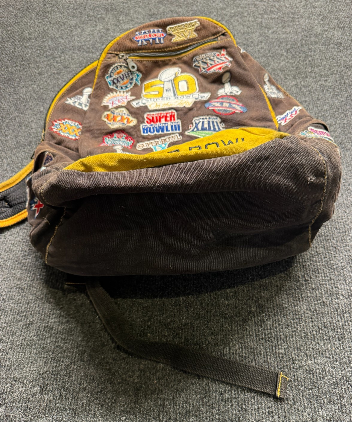 Super Bowl 50 Commemorative Backpack Forever Collectibles On The Fifty Patches