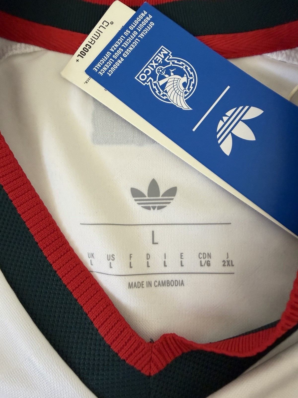 ADIDAS Mexico National Team Soccer Jersey “PESO PLUMA PP JERSEY” Size L