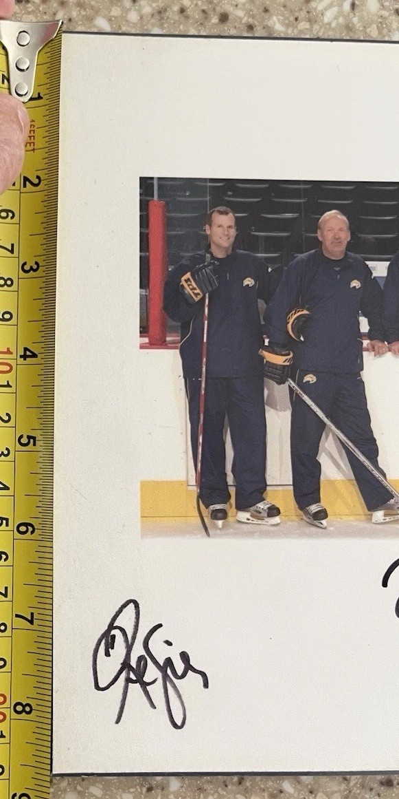 2006/07 Presidents Trophy Champ Buffalo Sabres Team Signed Photo Plaque 22 Autos