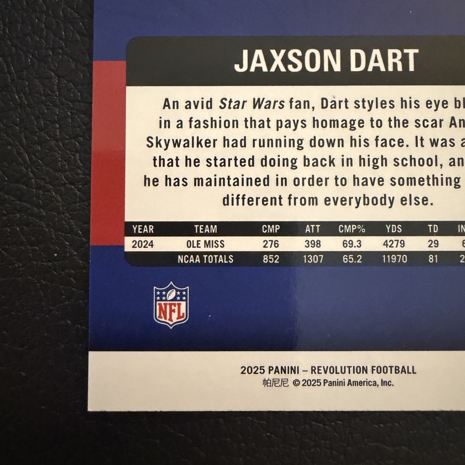 2025 Panini Revolution – Rookies Jaxson Dart #219 (RC)