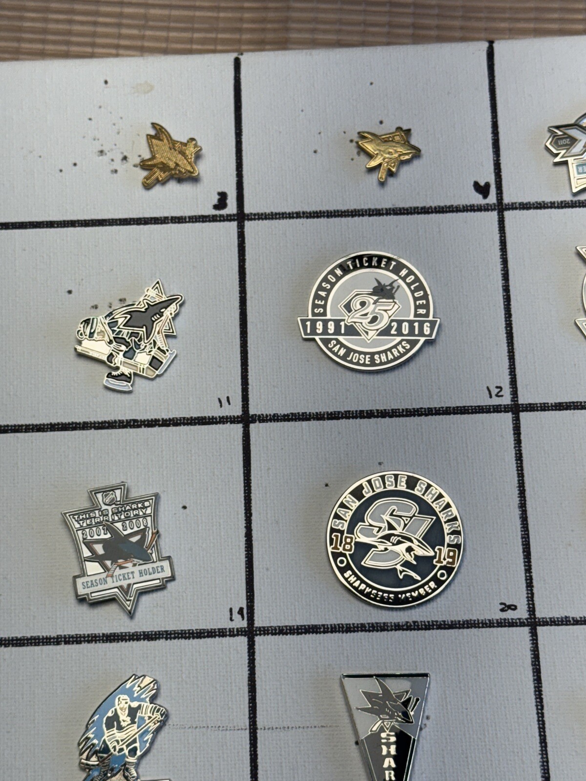San Jose Sharks NHL Ice Hockey Lapel Pins; You Pick! Volume Discount