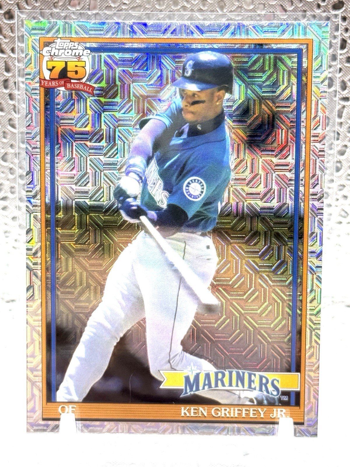 2026 Topps Series 1 Ken Griffey Jr 1991 Topps Chrome Silver Pack Mojo #91C-51