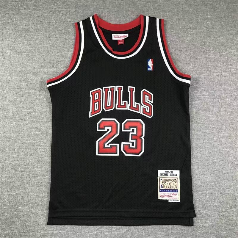 YOUTH Michael Jordan #23 97-98 Season Final Edition Retro Red Vintage Jersey