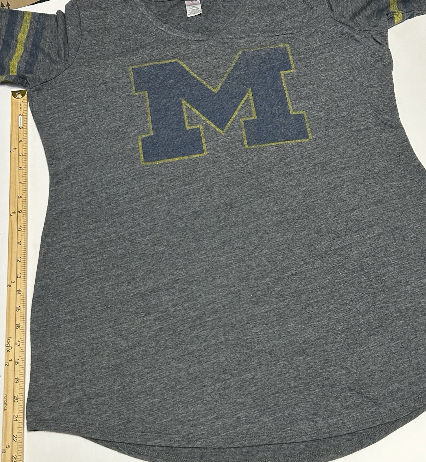 Sideline Apparel University Of Michigan Wolverines Women’s Plus Size Tee 1X